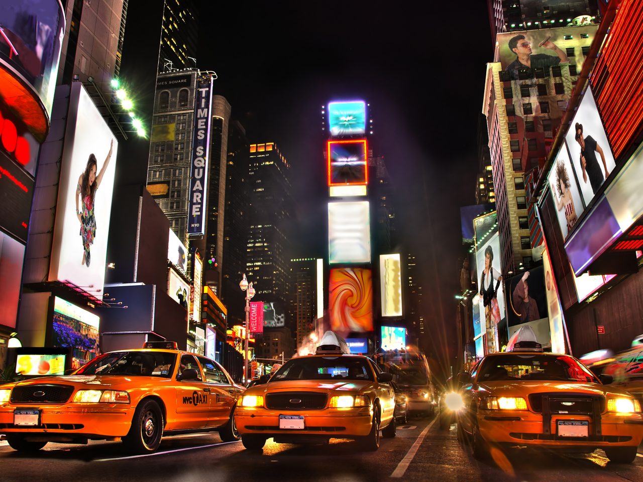 Woman looking out window of car